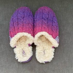 Ugg ombré purple slippers youth size 4